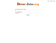 Tablet Screenshot of driverjobs.org