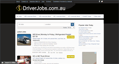 Desktop Screenshot of driverjobs.com.au