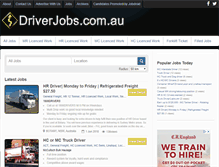 Tablet Screenshot of driverjobs.com.au